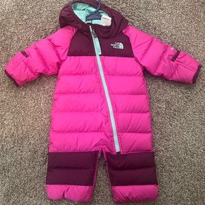 The north face baby snowsuit 0-3 months